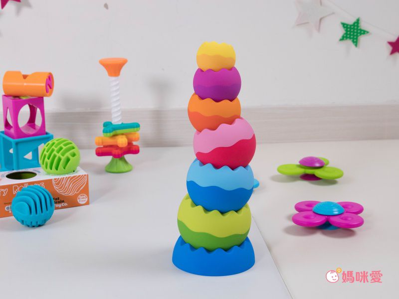 美國 FatBrain - 花朵扭扭球-底座1個、扭扭球6顆