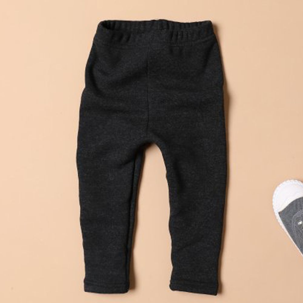 韓國製 裏起毛針織內搭褲 深灰 媽咪愛