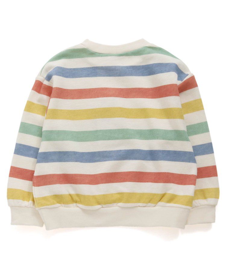 日本 apres les cours - 清爽學院風裏毛長袖運動衫-草綠