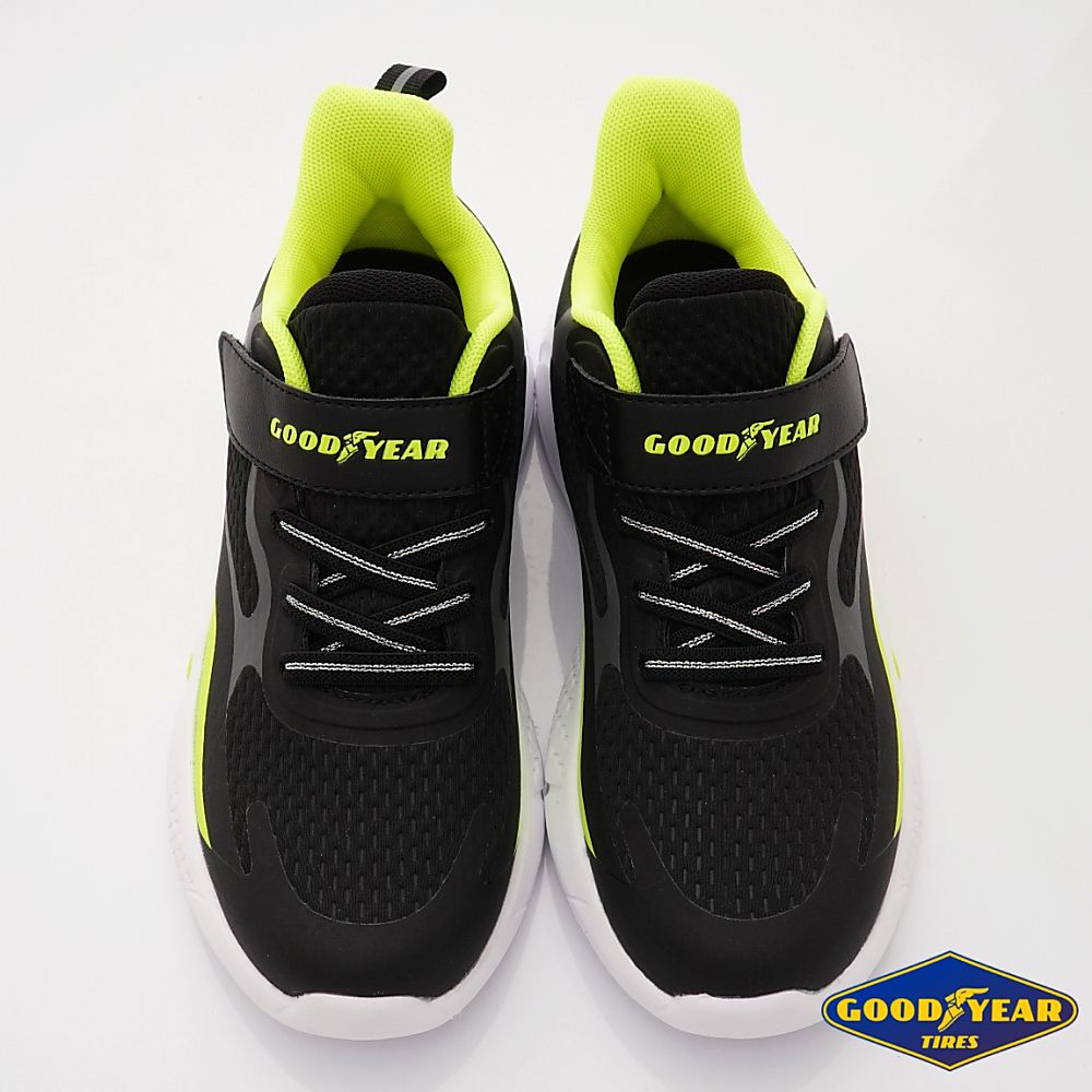 GOODYEAR - 固特異輕量慢跑童鞋(中大童段)-運動鞋-黑黃