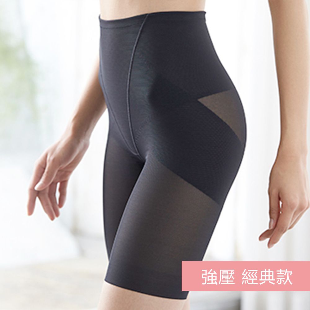日本服飾代購 - 日本製 輕薄透氣穩定骨盤提臀塑身褲-強壓 經典款-成熟黑
