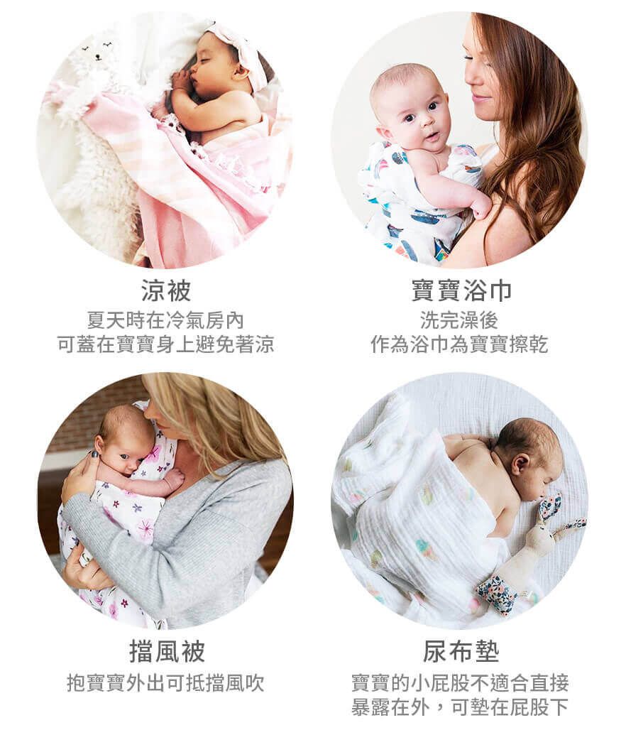 加拿大 lulujo - 寶寶成長包巾卡片組-花海