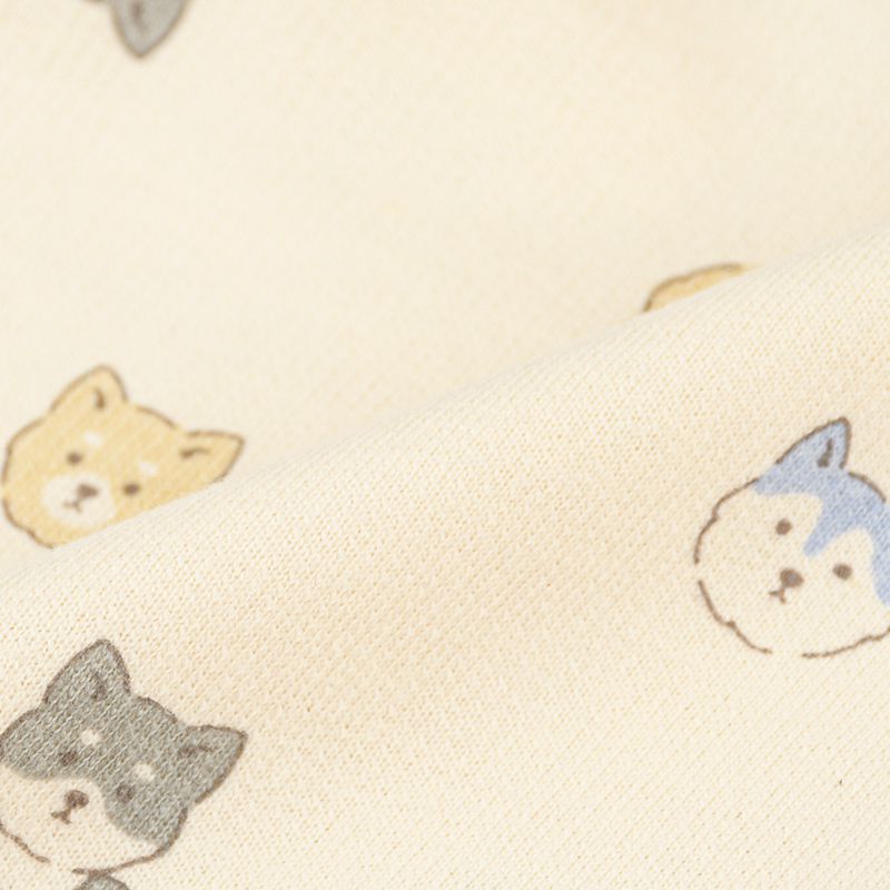 akachan honpo - 長袖家居服 穿衣練習-柴犬-象牙白色