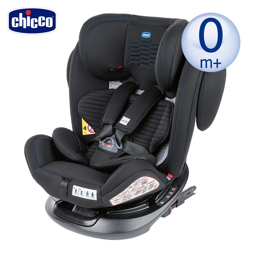 義大利 chicco - Unico Plus 0123 Isofix安全汽座Air版-曜石黑