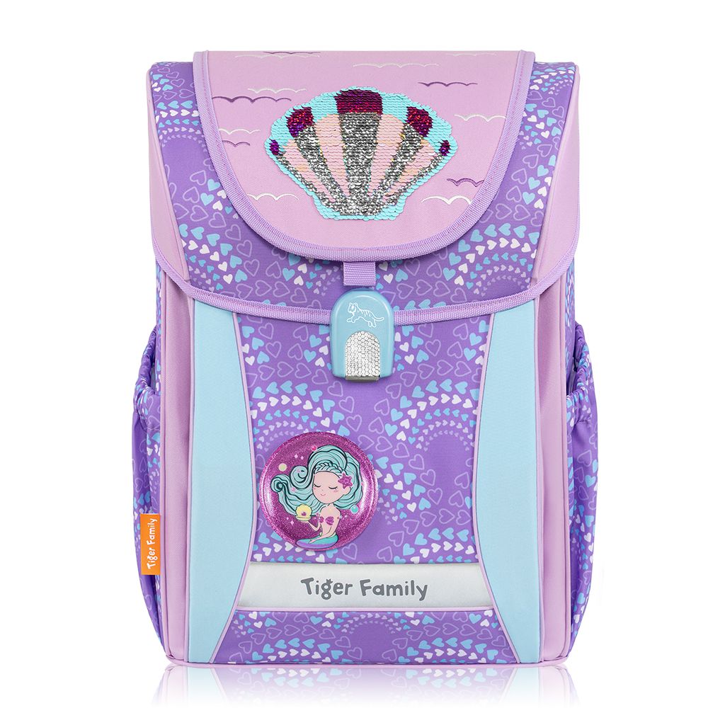 學院風超輕量護脊書包-迷幻貝殼(亮片款Pro 2S)-(贈品：聯名款文具4件(補習袋+便當袋+鉛筆盒+鉛筆)-閃爍海洋+註冊送課程券)-花色送完以其他樣式替代 不另行通知