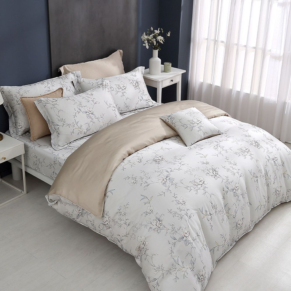 雙人薄被套 300織100%天絲 萊賽爾-娜蘿亞