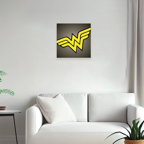 Marvel 漫威無框掛畫 限量壁畫掛畫  神力女超人 logo 40X40