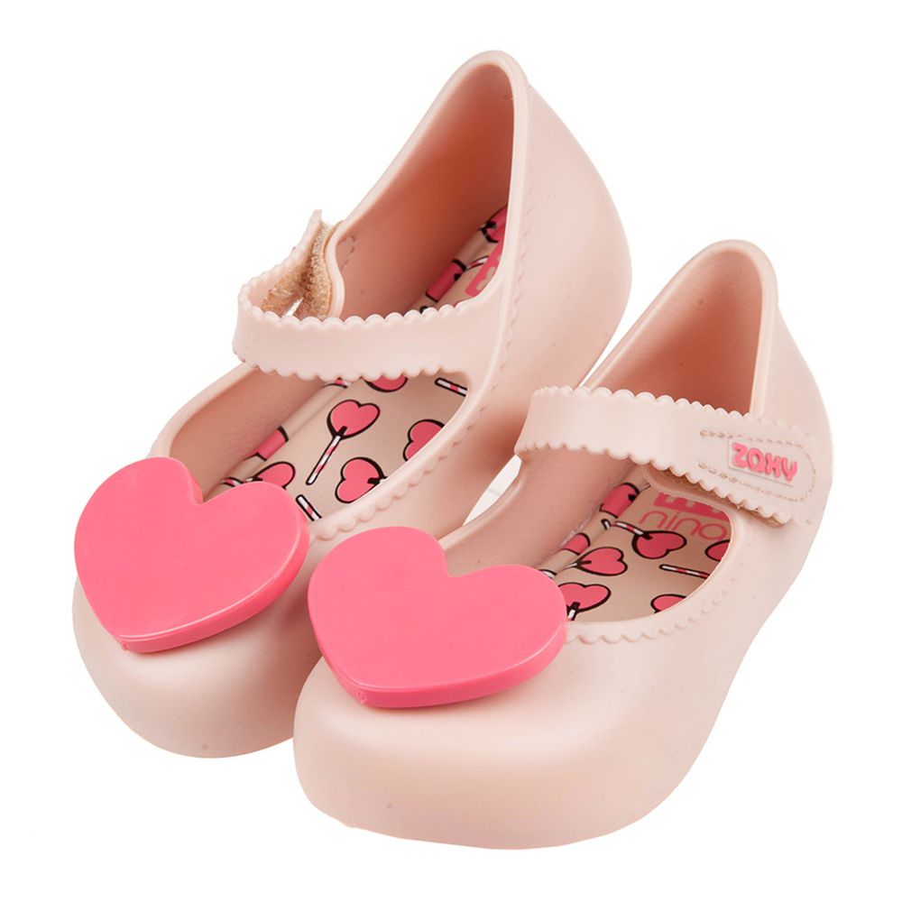 ZAXY - 蜜糖愛心寶貝輕粉色兒童公主鞋香香鞋