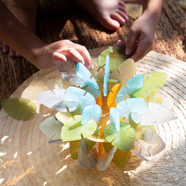 美國 Guidecraft - 燈桌葉片積木