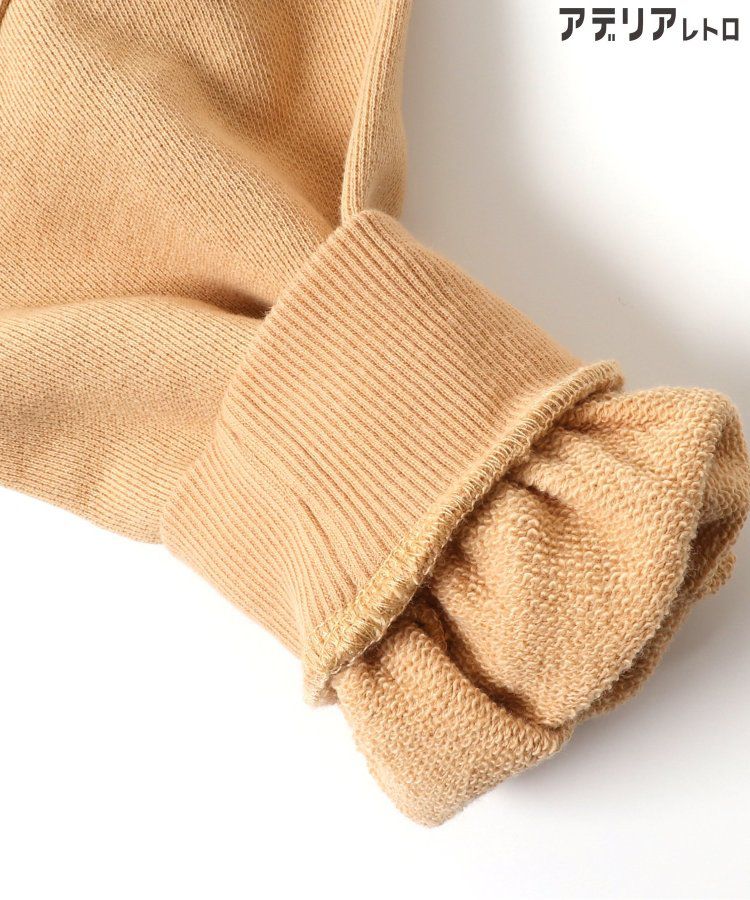 日本 BREEZE - 聯名款 昭和風純棉長袖上衣-冰淇淋蘇打-淺灰