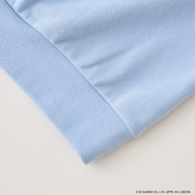 日本 Lycee mine - 連名款 正反兩穿純棉荷葉領長袖上衣-卡通人物三麗鷗-薄荷綠