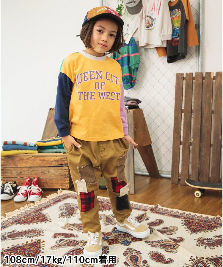 日本 BREEZE - 美式復古風長袖大學T-粉紅