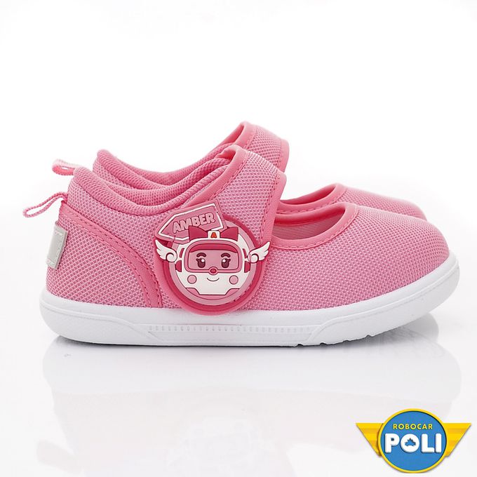 台灣製POLI休閒室內鞋-POKP10513粉(中小童)-室內休閒鞋-粉