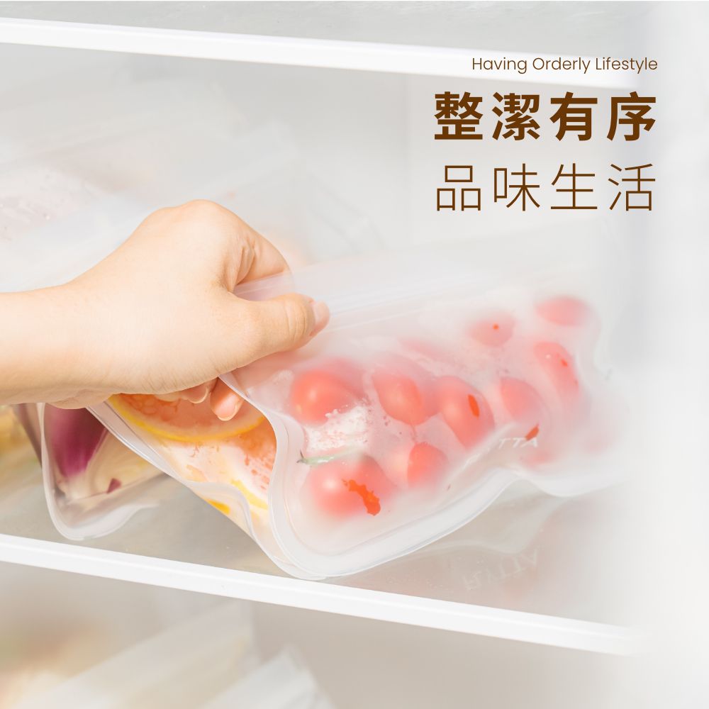 食品級EVA食物密封保鮮生鮮袋-透明磨砂款 (標準)-10入組