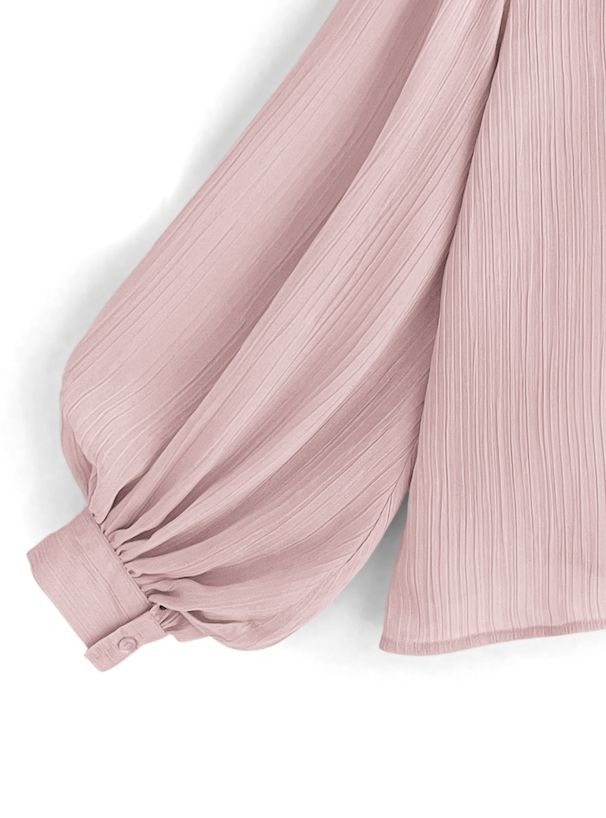 日本 GRL - 春日清新微透膚翻領襯衫-天使白 (F)