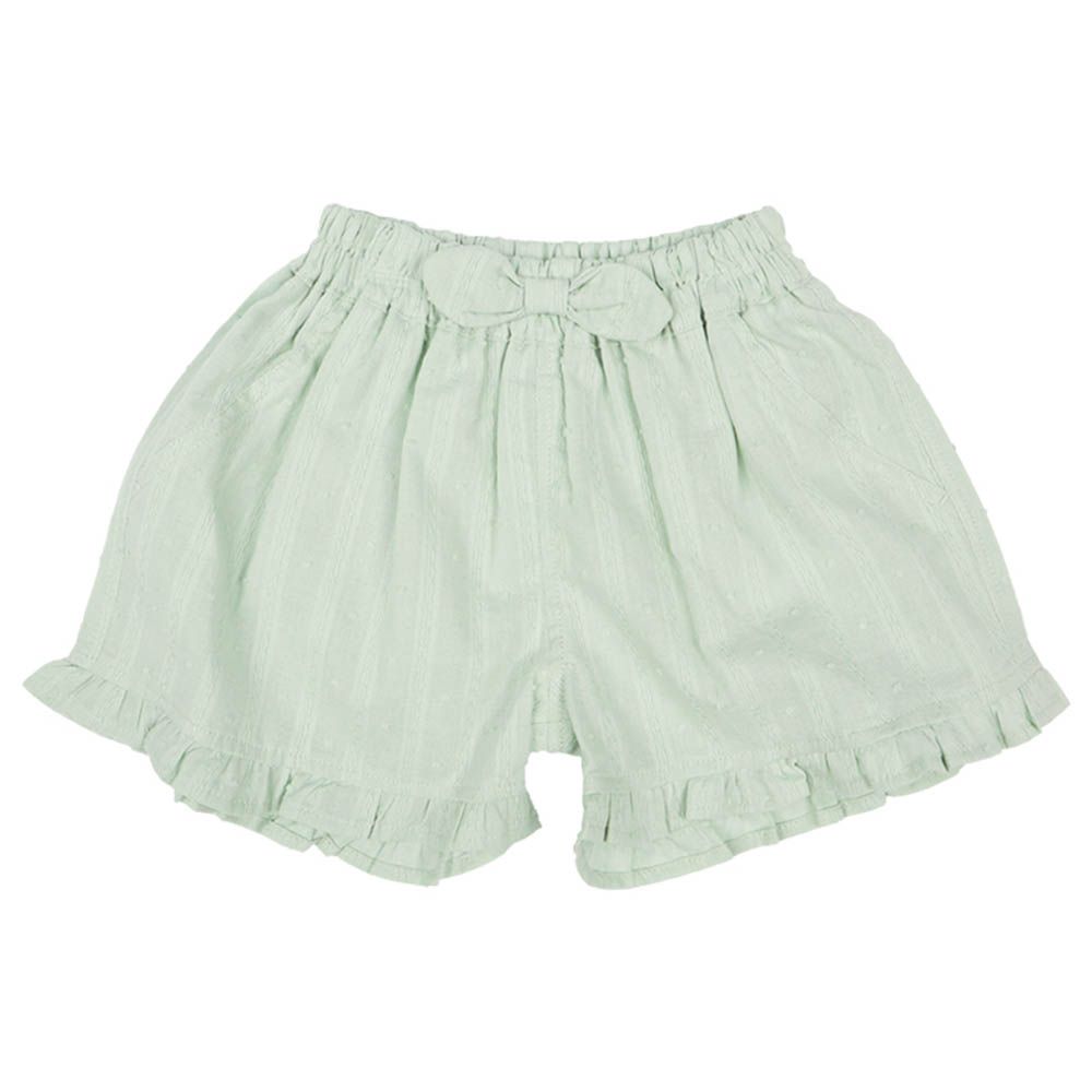 幼兒褲裙-下擺荷葉邊-綠色