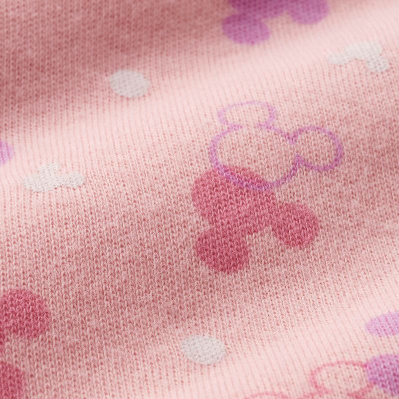 日本千趣會 - 迪士尼 刷毛保暖防踢被/背心-滿版米奇-深灰