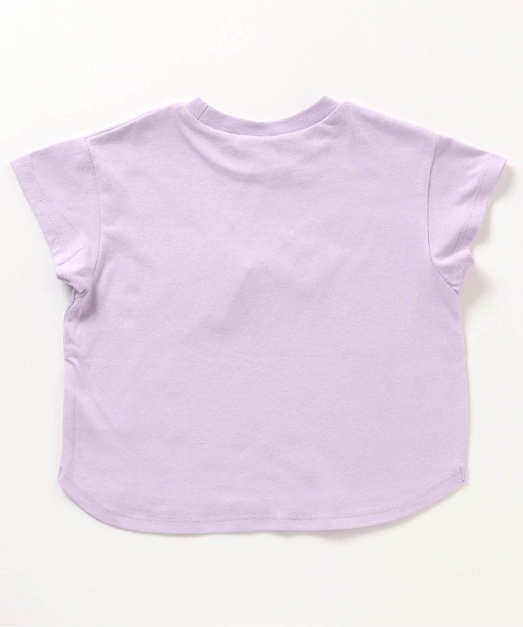 日本 apres les cours - 立體刺繡印花短袖上衣-冰棒-袖撞色