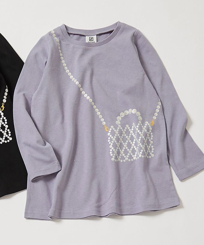 日本 devirock - 100%棉 甜美女孩長版長袖上衣-馬卡龍-米白