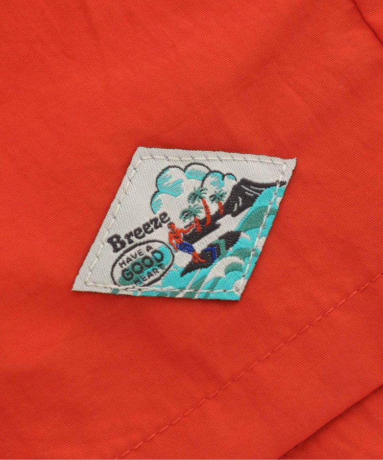 日本 BREEZE - 水陸二用百搭logo裝飾短褲-寶石綠