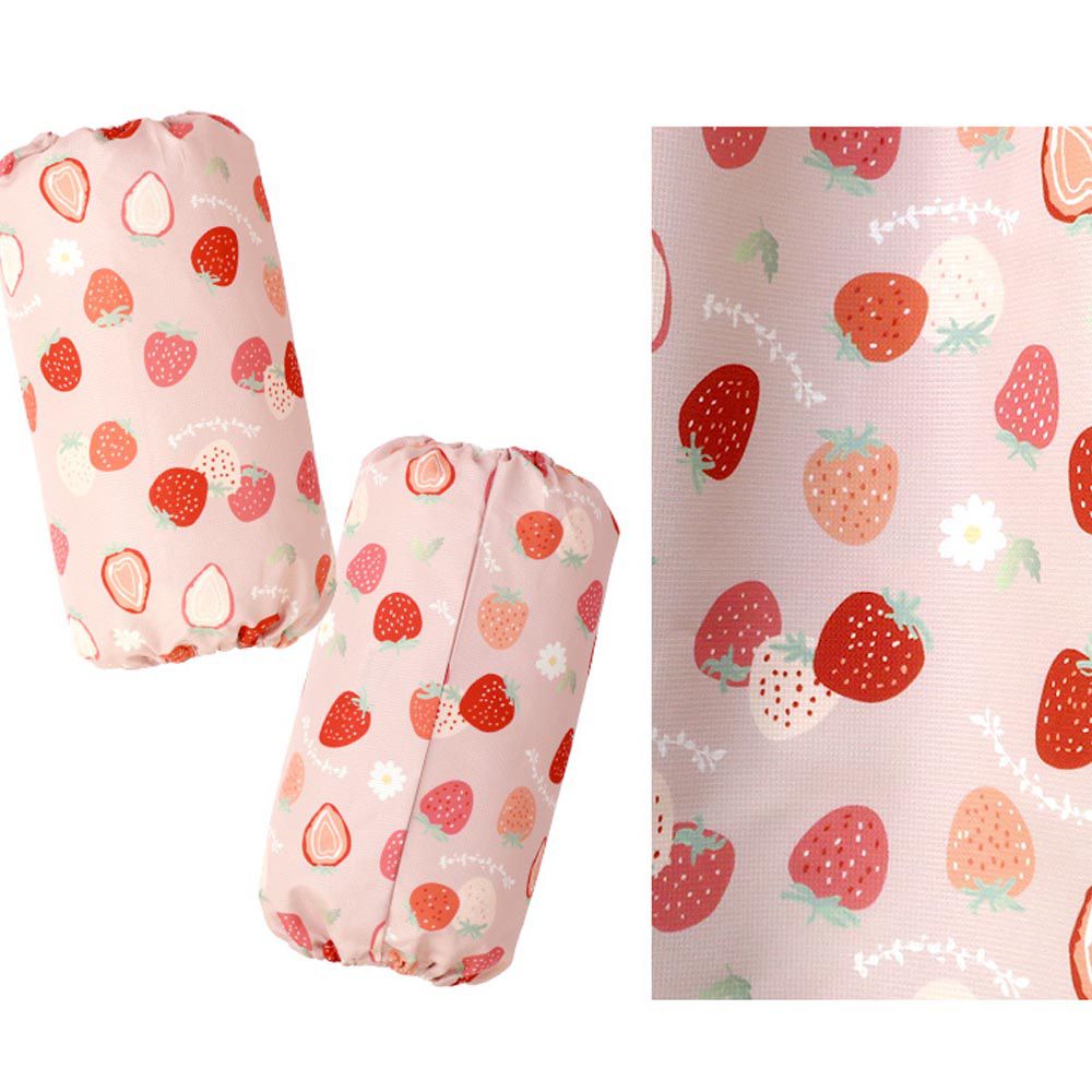 日本 ZOOLAND - 潑水加工 玩沙玩水袖套-甜蜜草莓-粉紅