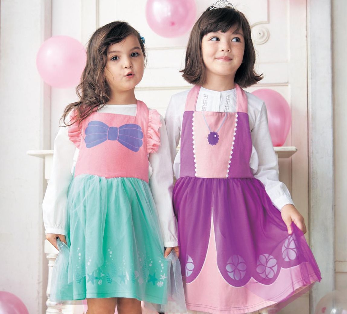 日本千趣會 - 迪士尼公主圍裙式洋裝-愛麗絲-藍白