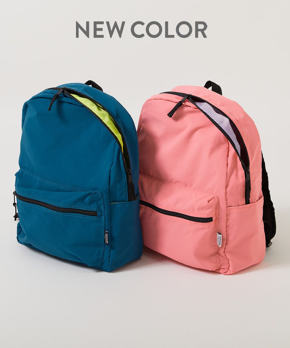 日本 devirock - 飽和色輕量舒適休閒背包-黑 (約28x37x12cm)