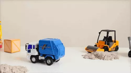 小小家 工程小車車 磨輪小垃圾車