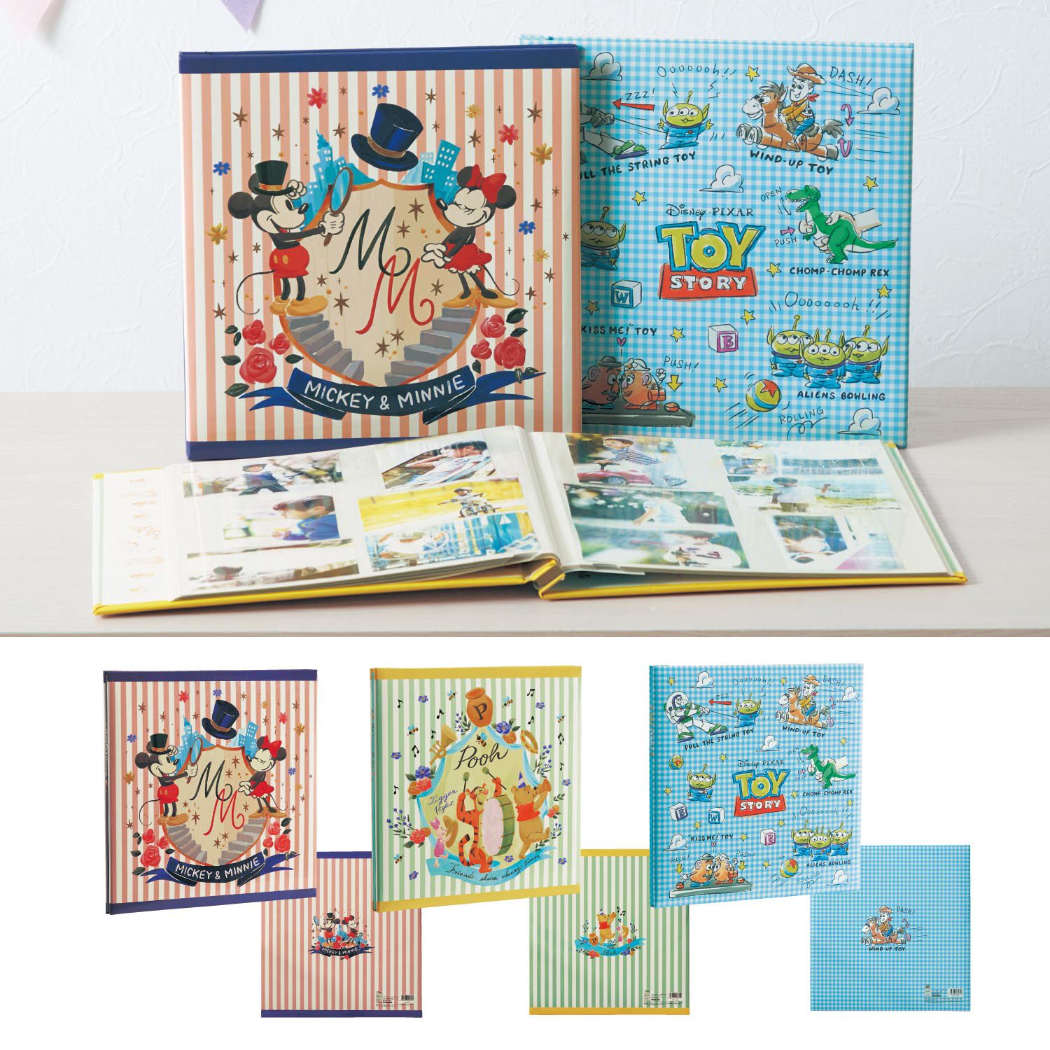 日本千趣會 - 日本製 迪士尼 可增加內頁相本(內附120枚)-米奇米妮 (3x5相片)