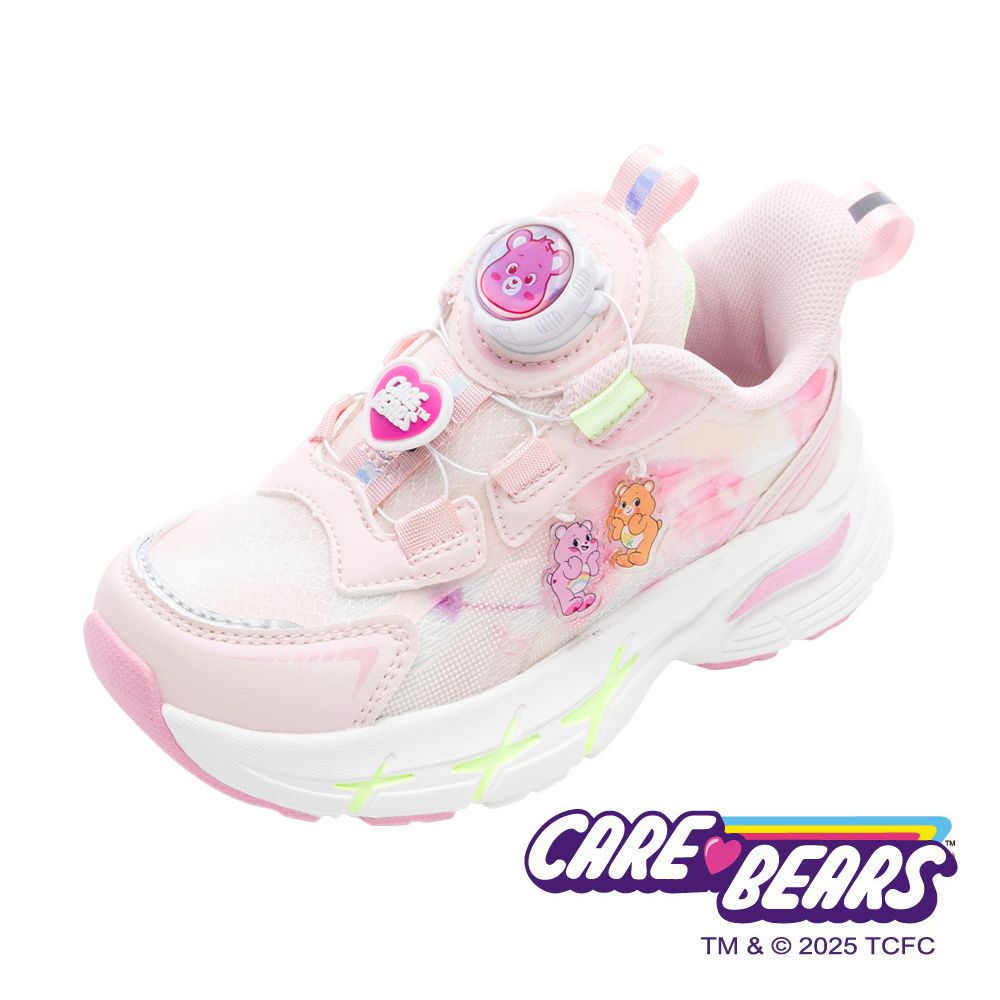 CareBears 彩虹熊 童鞋 輕量旋轉扣運動鞋 CBKR59803-柔軟舒適4D鞋墊-粉色-(中大童段)