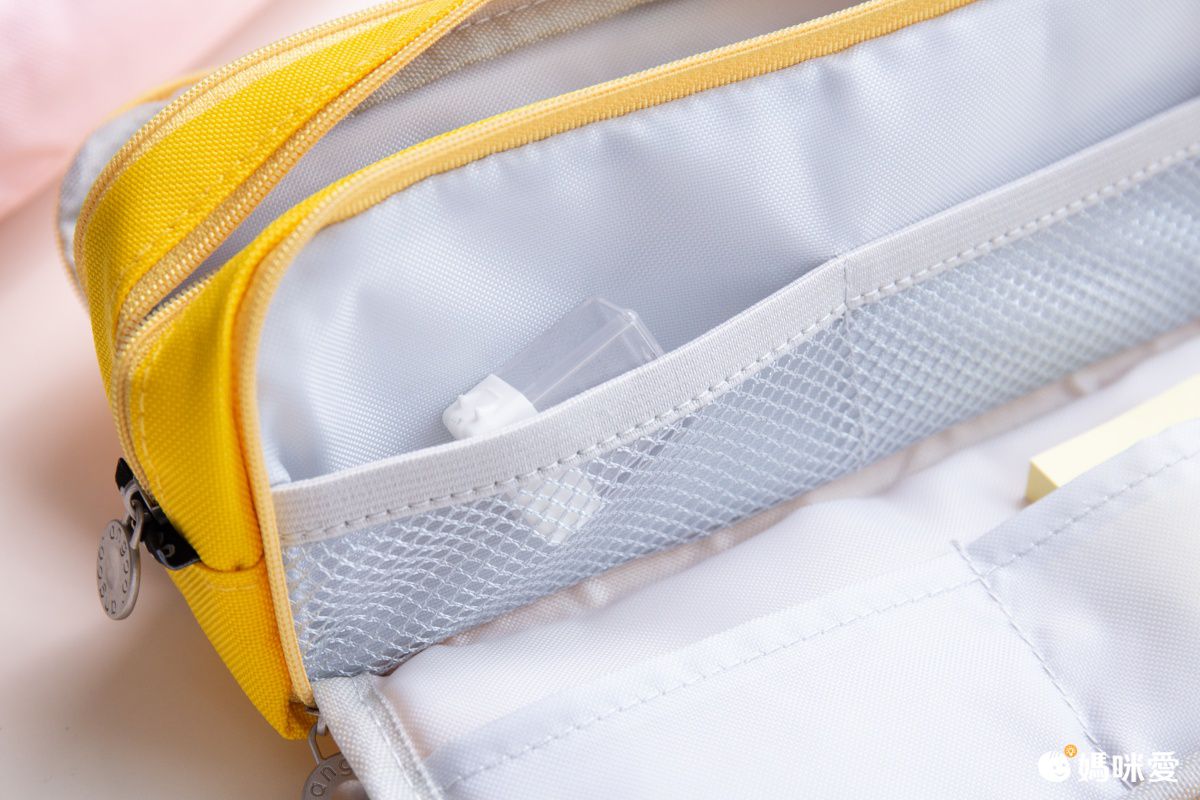 大開口多夾層鉛筆袋-黑色-可雙開口