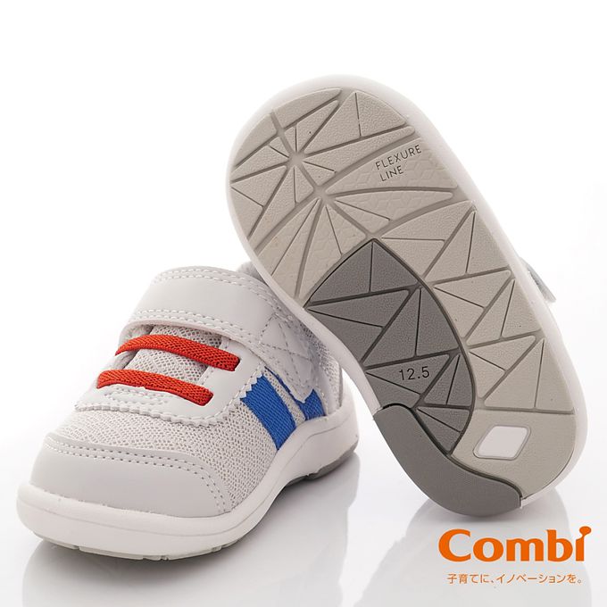 日本 Combi - COMBI醫學級NICEWALK兒童成長機能鞋(寶寶段)-休閒鞋-灰