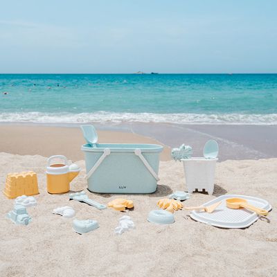 LUV - 質感生活 台灣 環保小麥稈玩具系列-⼤城堡遊戲組22件組