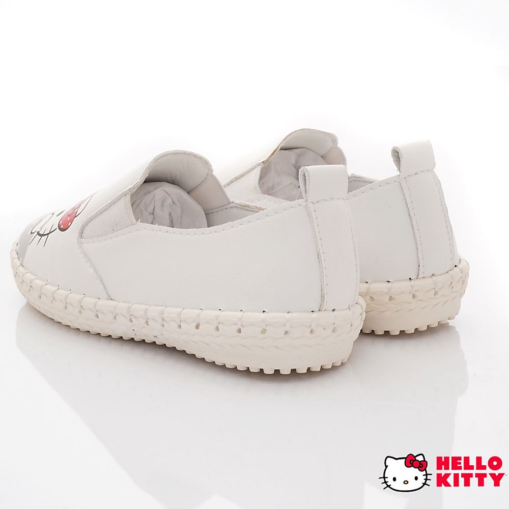HELLO KITTY - 凱蒂貓皮質不對稱休閒鞋款(中小童款)-白