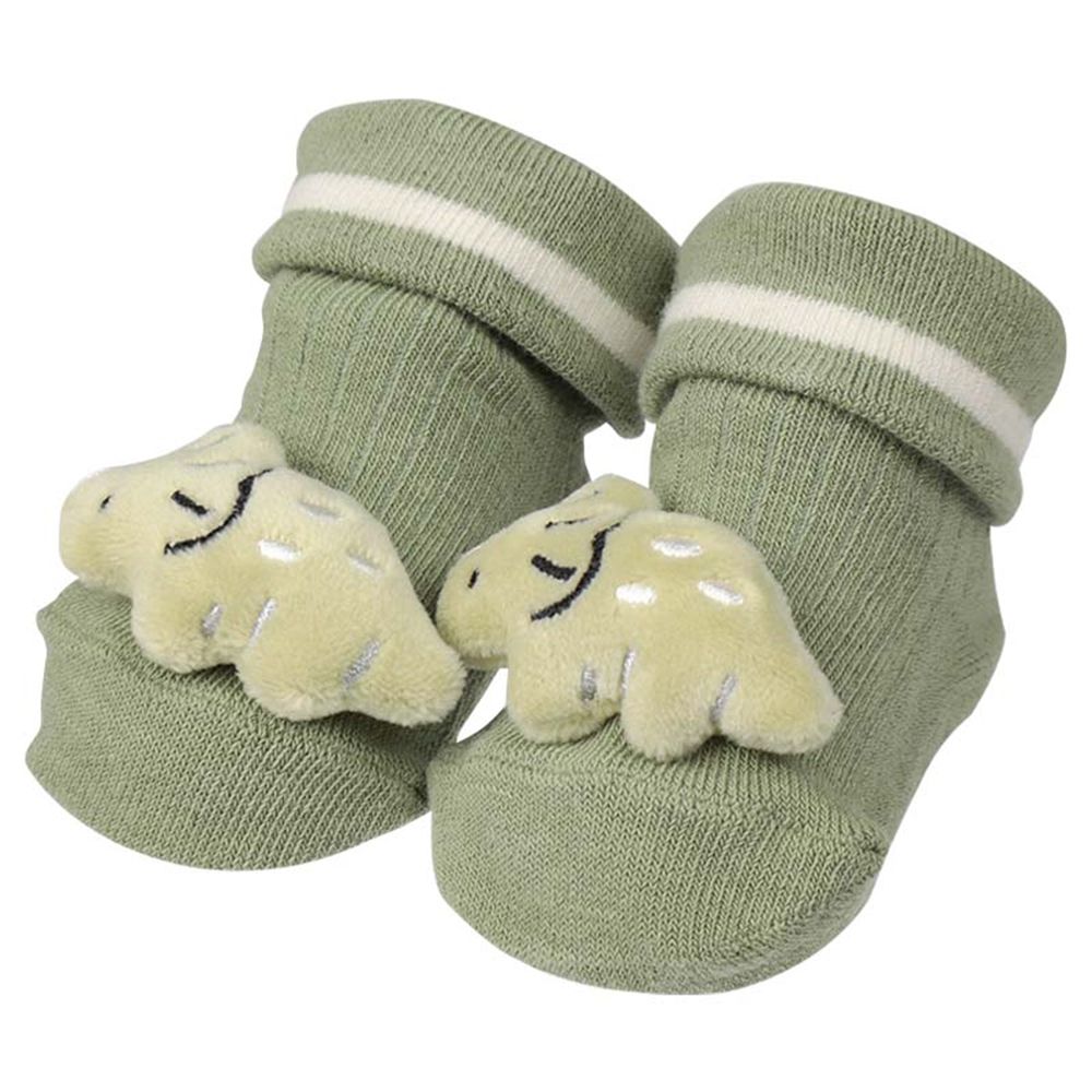 造型襪-恐龍-綠色 (7~9cm)