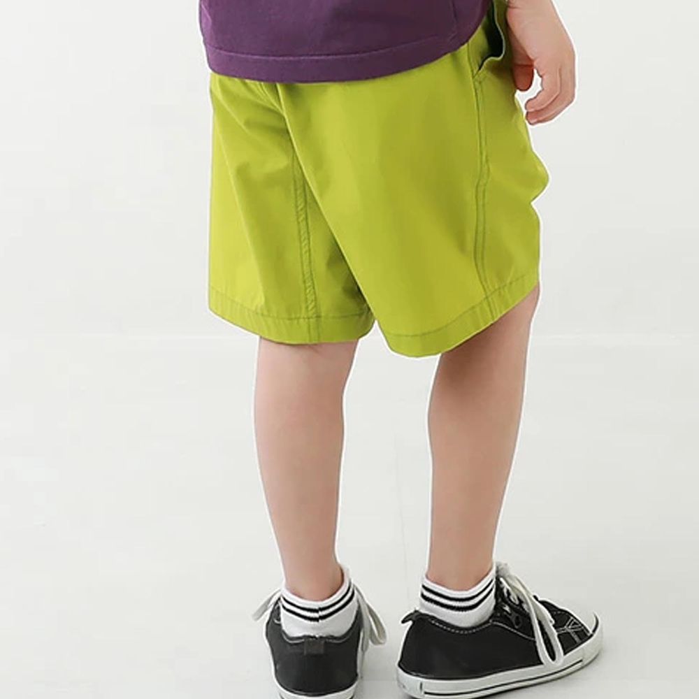 日本 devirock - 速乾腰帶設計寬鬆短褲-開心果綠