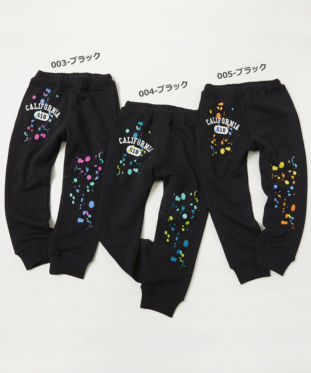 日本 devirock - 裏毛舒適酷帥印花運動褲-直式標語-深卡其