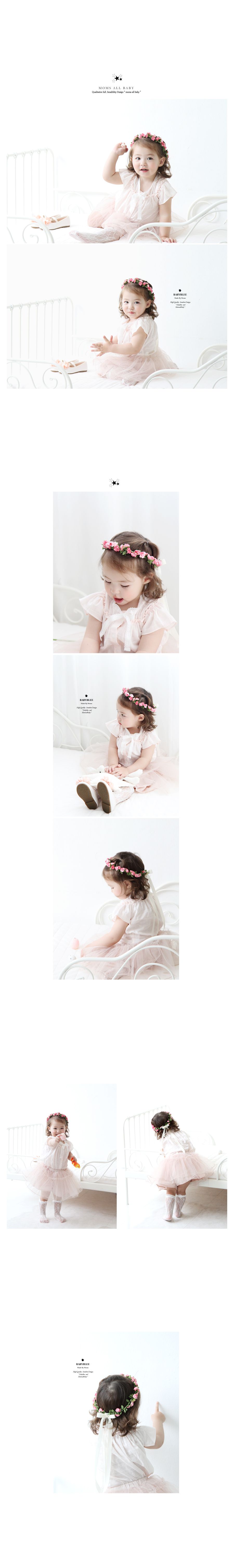 韓國 Babyblee - 浪漫仙子花圈-粉紅 (FREE)