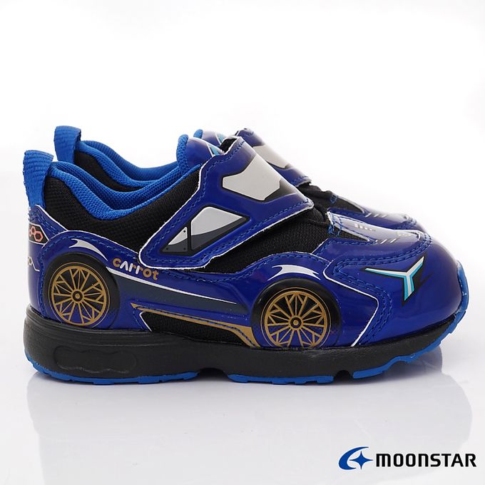 Moonstar日本月星 - 月星CR賽車運動鞋-CRC23285藍-15-19cm(中小童)-運動鞋-藍