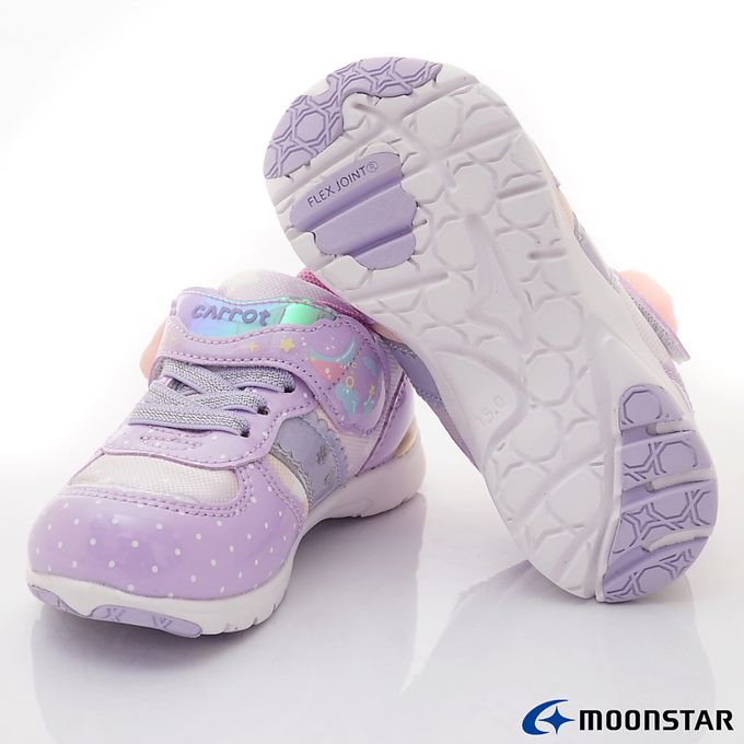Moonstar日本月星 - 玩耍速乾機能童鞋-CRC23449紫(中小童)-機能運動鞋-紫