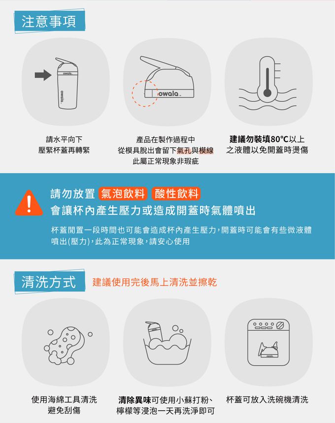 美國 Owala - Flip兒童三層不鏽鋼水壺415ml