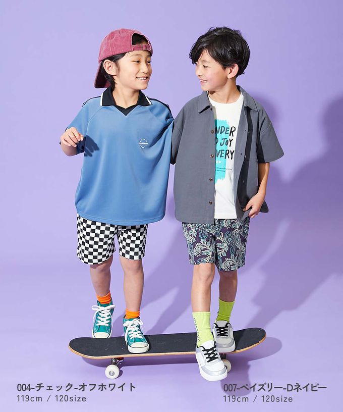 日本 devirock - 夏日印花純棉寬版短褲-迷彩-軍綠