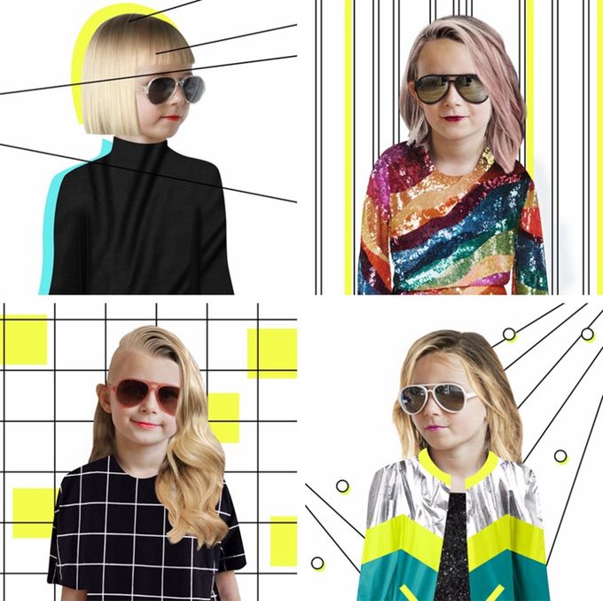 美國 Hipsterkid - [微瑕福利品B類]抗UV時尚嬰童偏光太陽眼鏡(寶寶兒童墨鏡)-飛行員白