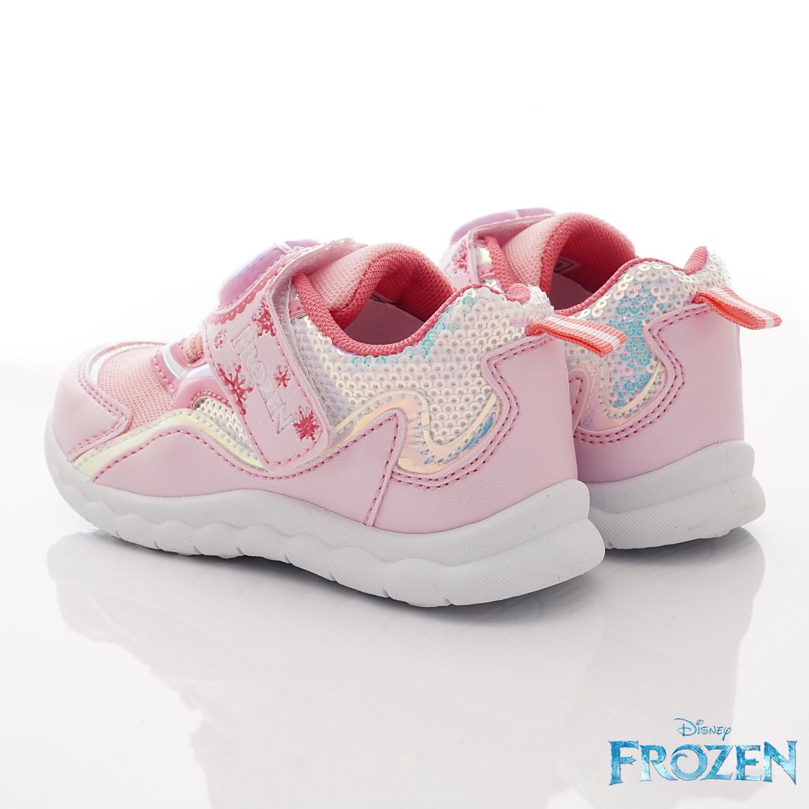 冰雪奇緣 - 卡通電燈款童鞋(中小童段)-運動鞋-粉色