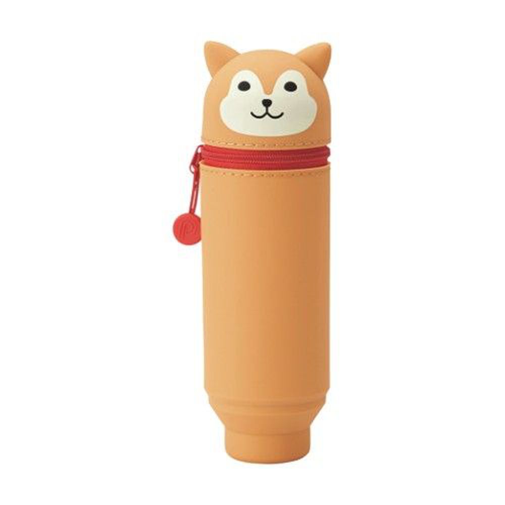 日本文具 LIHIT - 直立式可伸縮鉛筆盒(15支筆)-柴犬 (Standard size)