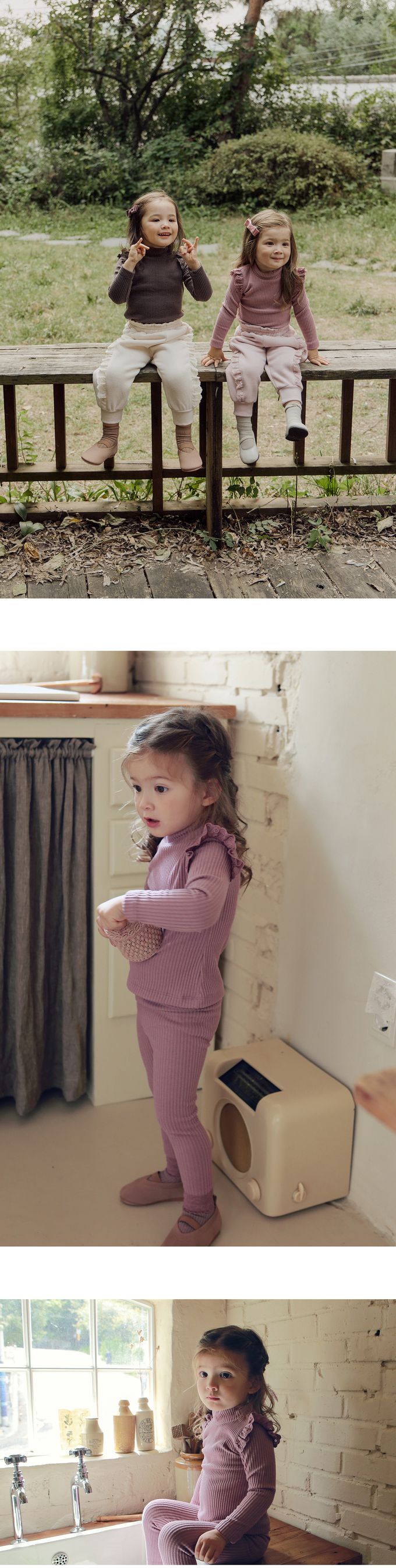 韓國 Puellaflo - 蕾絲布翅膀點綴彈性上衣-粉紫