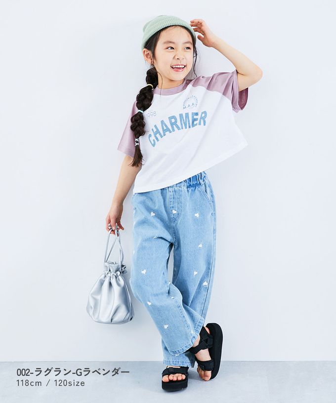 日本 devirock - 女孩運動風設計款短袖上衣-CHARMER-黑x粉白