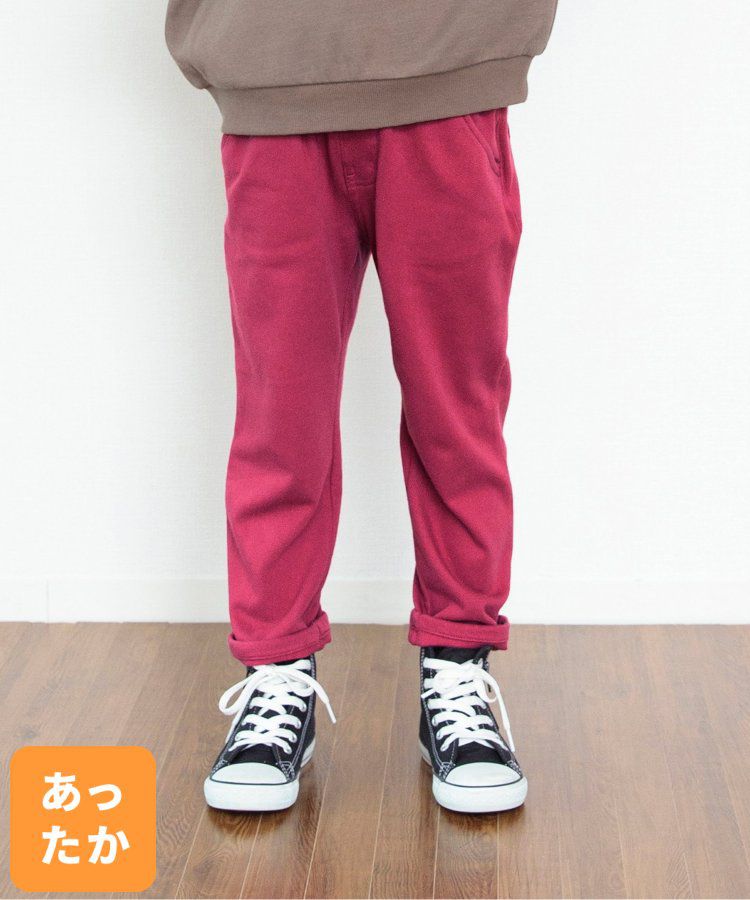 日本 BREEZE - 合身款裏毛保暖彈力長褲-芥末黃