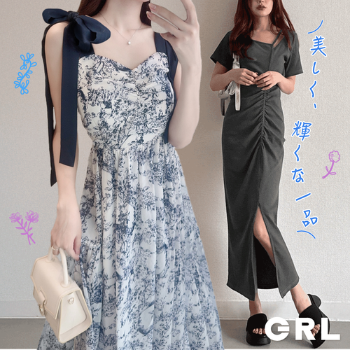 【日本GRL】夏日絕美洋裝♡♡還有時尚丹寧褲，溫柔甜美率性通通找得到～