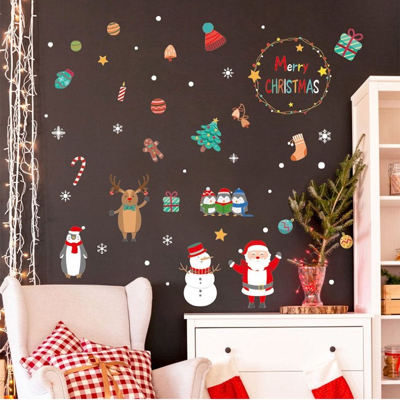 JB Design - 時尚壁貼-繽紛聖誕節 HM92033ds (60cm*90cm)